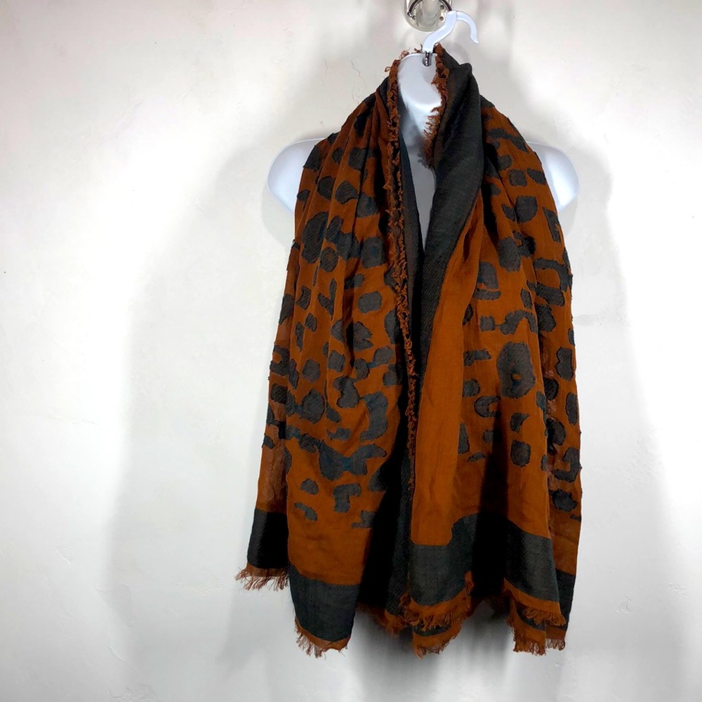 Universal Thread Leopard Print Scarf - image 1